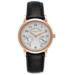 A Lange & Sohne 1815 UP/DOWN 18k Rose Gold Silver Dial 39mm Manual Wind 234.032