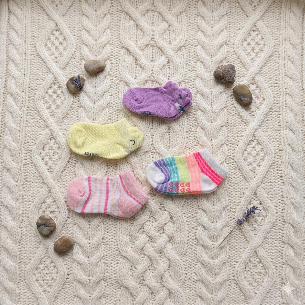 Cozy steps baby sock set